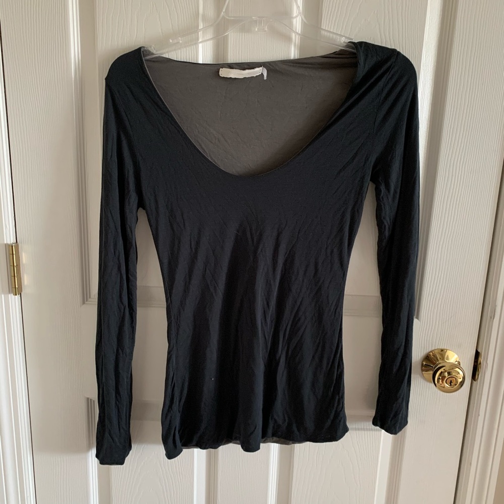 Mondetta Black Longsleeve Cozy Top Size Large